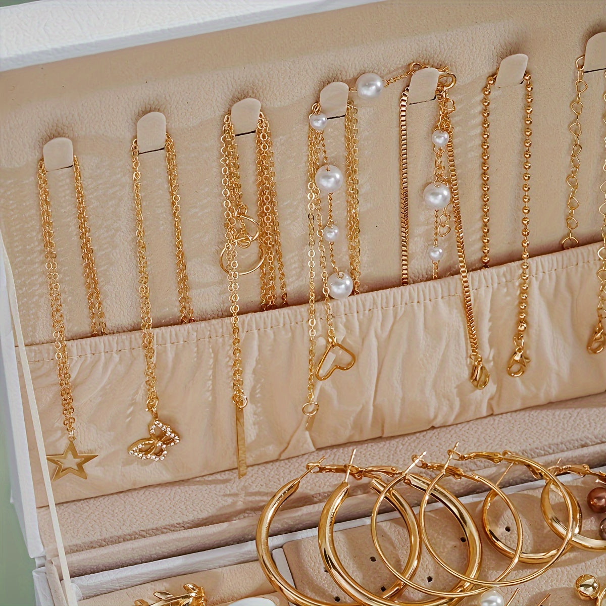 86pcs Fashionable Elegant Necklace, Earrings, Rings, and Studs Jewelry Set for Women & s - Versatile Casual Attire or Holiday Gift, No Box Included